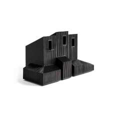 Ethnicraft Houses | Black Modern Farm House object - mahogany