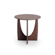 Ethnicraft Geometric | Teak brown side table - varnished