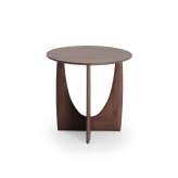 Ethnicraft Geometric | Teak brown side table - varnished