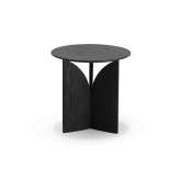 Ethnicraft Fin | Teak black side table - varnished