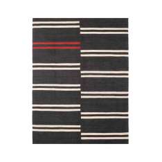 Ethnicraft Essentials kilim rug collection | Black Mazandaran kilim rug