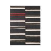 Ethnicraft Essentials kilim rug collection | Black Mazandaran kilim rug