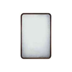 Ethnicraft Edge | Clear wall mirror - medium aged - mahogany