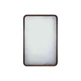 Ethnicraft Edge | Clear wall mirror - medium aged - mahogany