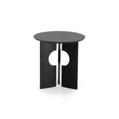 Ethnicraft Cove | Teak black side table - varnished