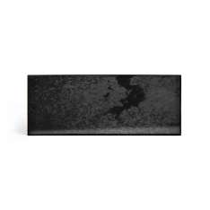 Ethnicraft Classic tray collection | Charcoal mirror valet tray - black metal rim - rectangular - L