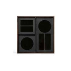 Ethnicraft Classic tray collection | Charcoal desk organiser - walnut holder