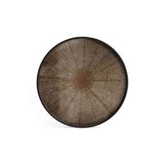 Ethnicraft Classic tray collection | Bronze Slice mirror tray - not aged - round - L