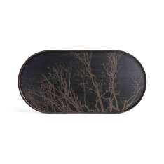 Ethnicraft Classic tray collection | Black Tree wooden tray - oblong - M