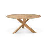 Ethnicraft Circle | Teak outdoor dining table