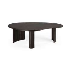 Ethnicraft Boomerang | Mahogany dark brown coffee table - varnished