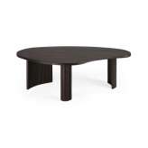Ethnicraft Boomerang | Mahogany dark brown coffee table - varnished