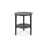 Ethnicraft Bok | Oak black side table - varnished