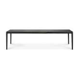 Ethnicraft Bok | Oak black extendable dining table - varnished