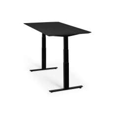 Ethnicraft Bok | Oak black adjustable desk - table top - varnished