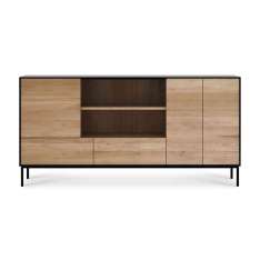 Ethnicraft Blackbird | Oak sideboard - 3 doors - 2 drawers - varnished