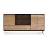 Ethnicraft Blackbird | Oak sideboard - 3 doors - 2 drawers - varnished
