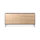 Ethnicraft Blackbird | Oak sideboard - 2 doors - 3 drawers - varnished