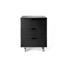 Ethnicraft Billy | Oak black drawer unit - 3 drawers - varnished