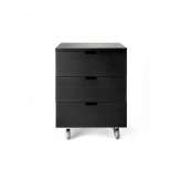 Ethnicraft Billy | Oak black drawer unit - 3 drawers - varnished