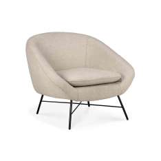 Ethnicraft Barrow | lounge chair - off white