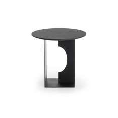 Ethnicraft Arc | Teak Black side table - varnished