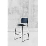 Enea Ema stool with open backrest