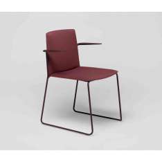Enea Ema sledge chair with close backrest and arms