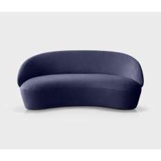 EMKO PLACE Naïve Sofa 2-seater, blue Textum Avelina velour fabric