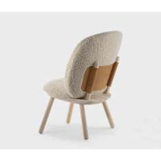 EMKO PLACE Naïve Low Chair, natural oiled ash frame, sheep skin