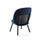 EMKO PLACE Naïve Low chair, blue, velour