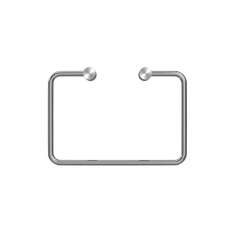 Duten Stainless steel rectangular towel rail