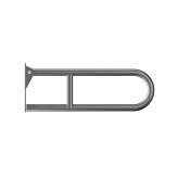 Duten Stainless steel Ø32mm hinged drop down grab bar