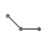 Duten Stainless steel 135° curved grab rail, 3 point fixation