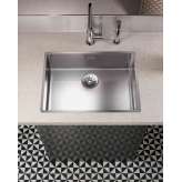 Dornbracht Polished stainless-steel kitchen sink