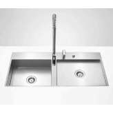 Dornbracht Kitchen sinks in brushed stainless-steel - Double sink