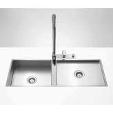 Dornbracht Kitchen sinks in brushed stainless-steel - Double sink