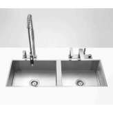 Dornbracht Kitchen sinks in brushed stainless-steel - Double sink
