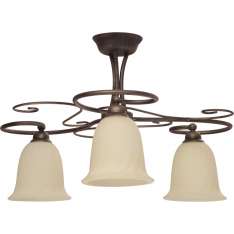 Lampa sufitowa Paris III patyna - klosz kremowy 3641