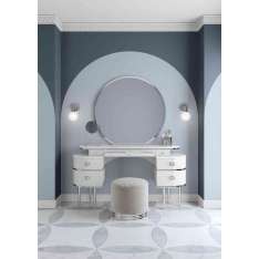 Devon&Devon Zelda White Vanity Table