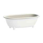 Devon&Devon Semi-inset bathtub in White Tec Plus