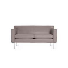 Design Within Reach Theatre Two-Seater Sofa in Leather