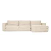 Design Within Reach Reid Sectional Chaise Right in Leather
