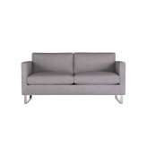 Design Within Reach Goodland Two-Seater Sofa in Fabric, Stainless Legs