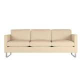 Design Within Reach Goodland Sofa in Leather, Stainless Legs