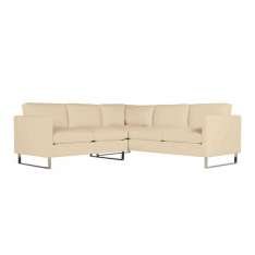 Design Within Reach Goodland Small Sectional in Leather, Stainless Legs