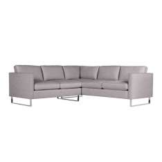 Design Within Reach Goodland Small Sectional in Fabric, Stainless Legs
