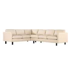 Design Within Reach Goodland Large Sectional in Leather, Right, Walnut Legs