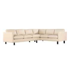 Design Within Reach Goodland Large Sectional in Leather, Left, Walnut Legs
