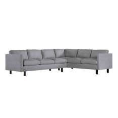 Design Within Reach Goodland Large Sectional in Fabric, Left, Walnut Legs
